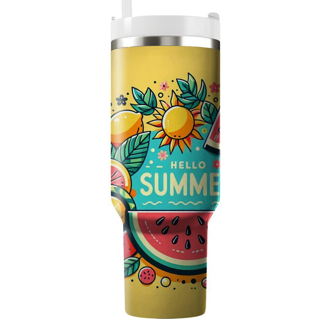 Playful Summer Fruits  Custom Tumblers