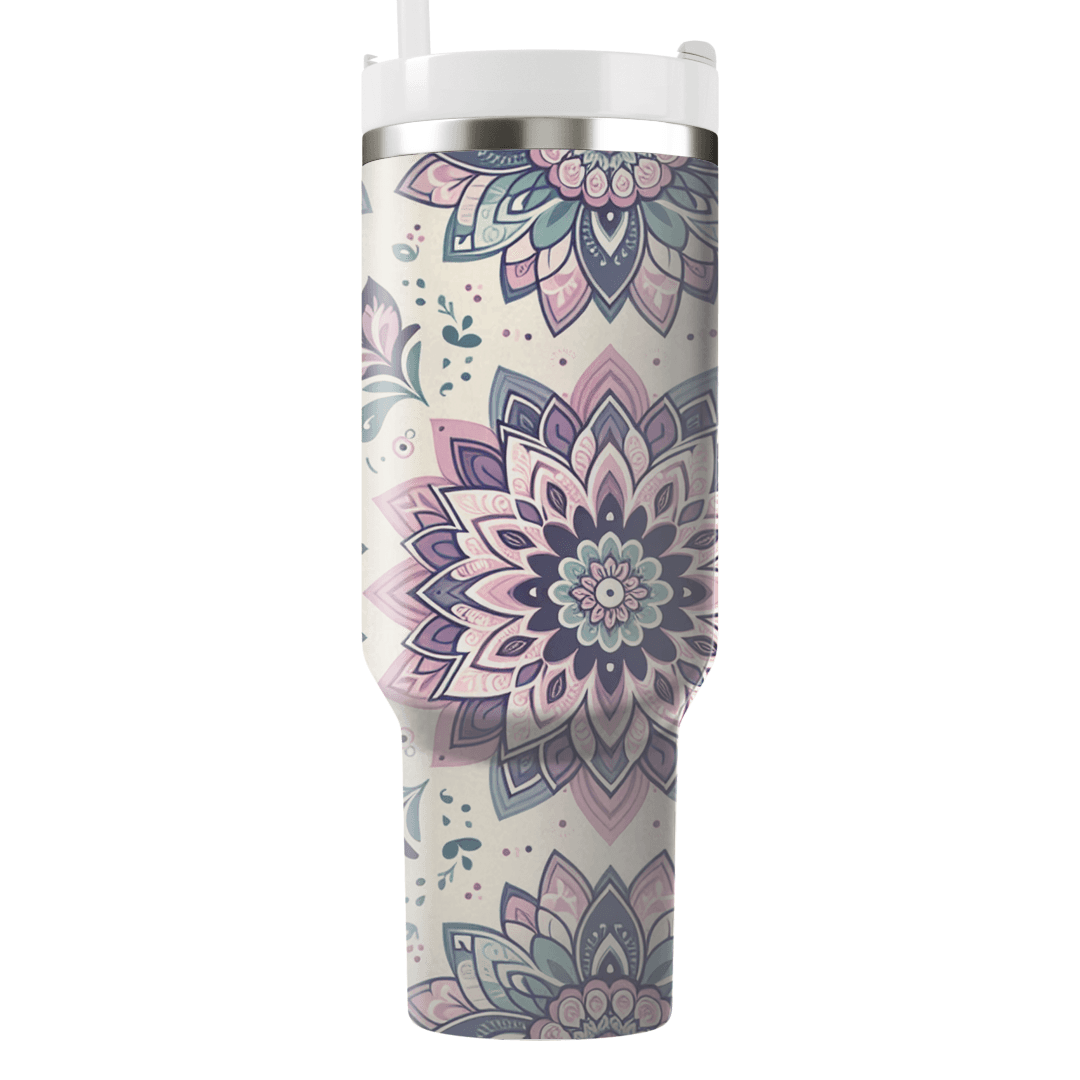 Floral Mandala Radiance Custom Tumblers