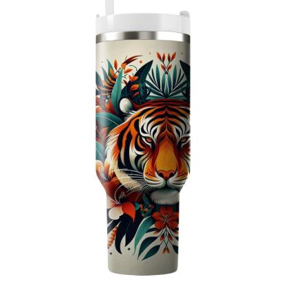 Fierce Tiger Spirit  Tumblers With Lids