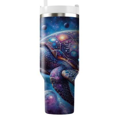 Celestial Sea Turtle Journey  Travel Tumblers