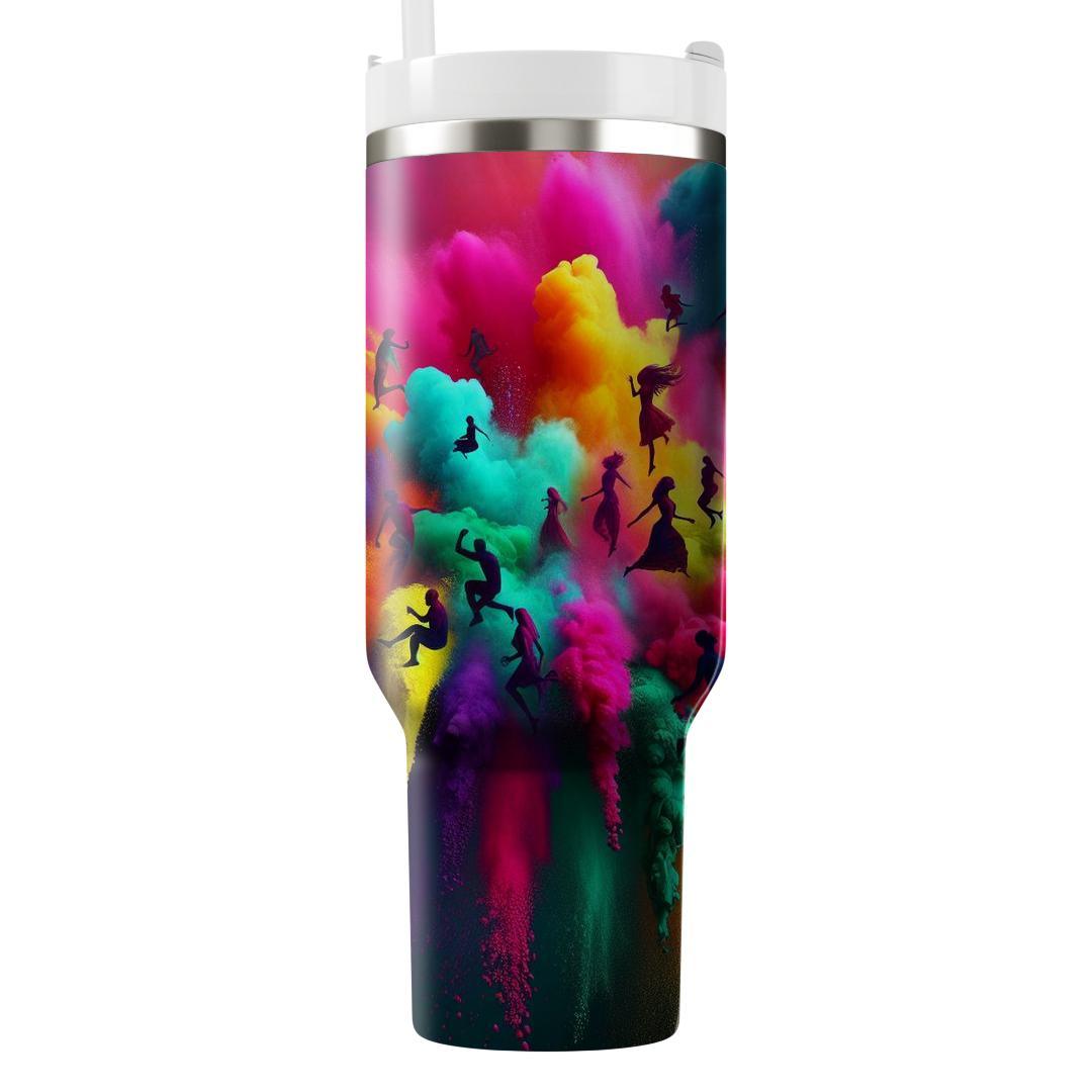 Canvas Of Colors - Holi Festival  Tumblers With Lids