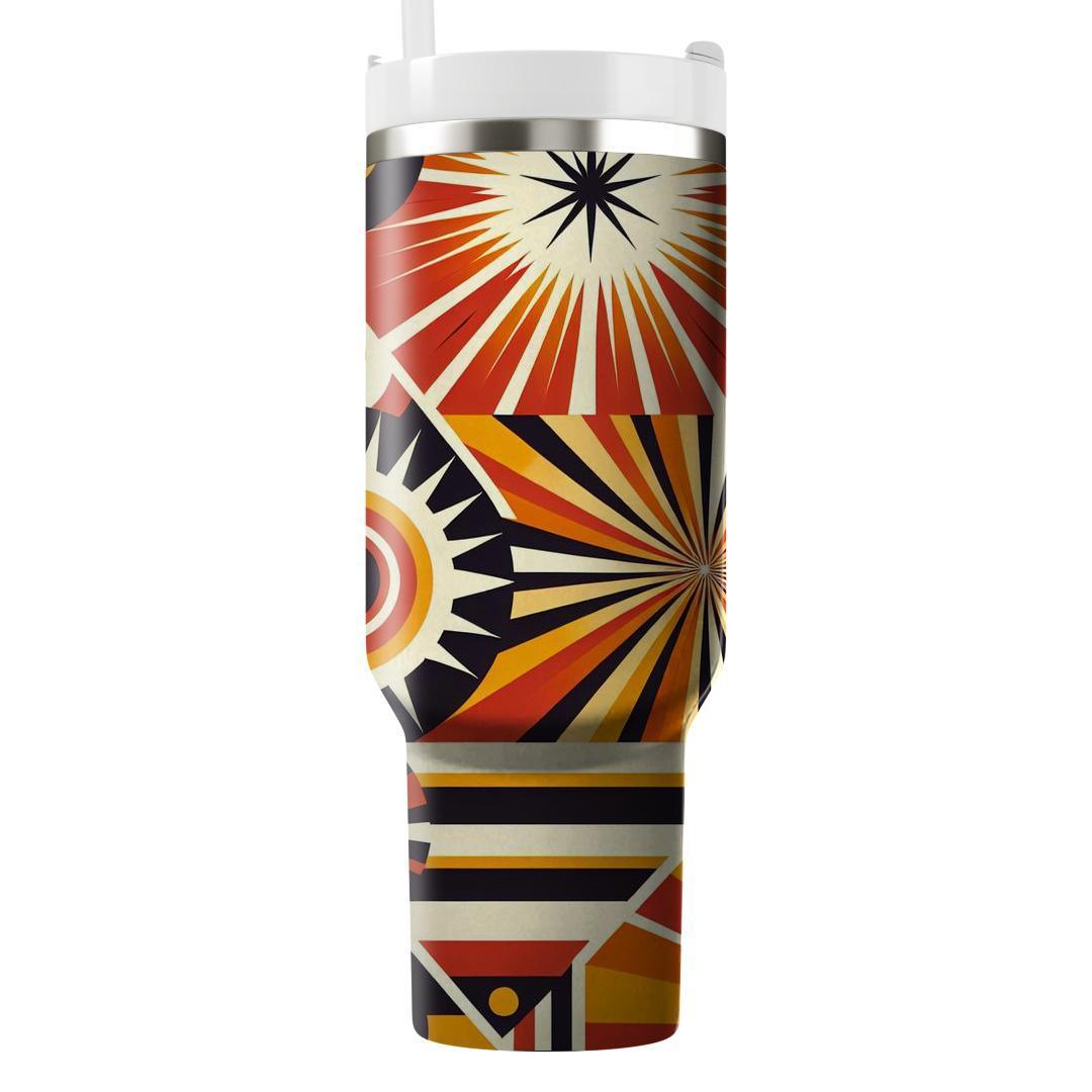 Retro Sunburst Design  Tumblers For Gifts