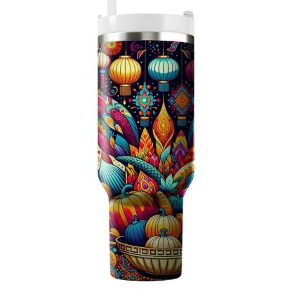Kaleidoscope Of Cultures - Global Festival Mashup  Tumblers With Lids