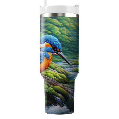 Regal Kingfisher Cascade  Travel Tumblers
