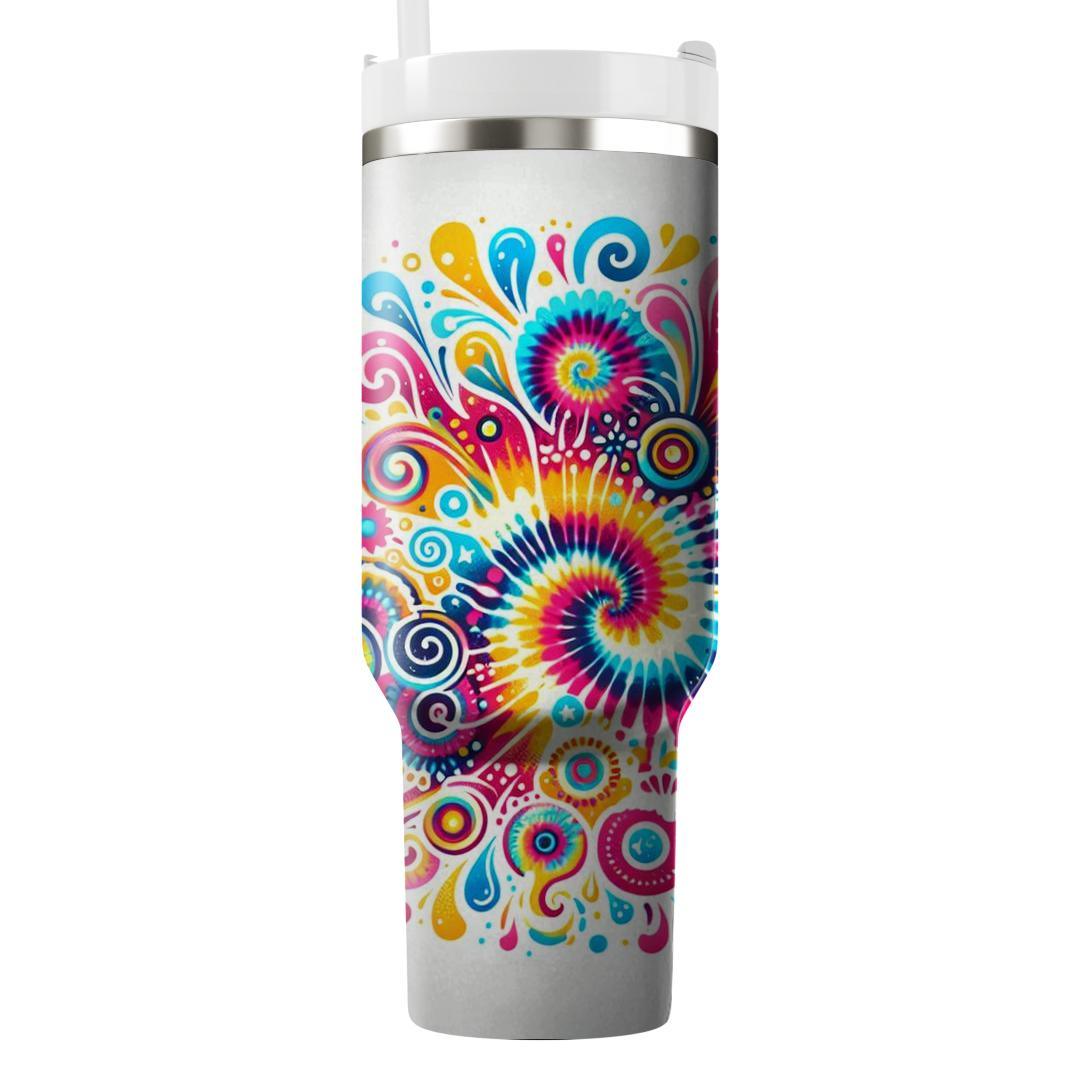 Colorful Tie-dye Explosion  Travel Tumblers