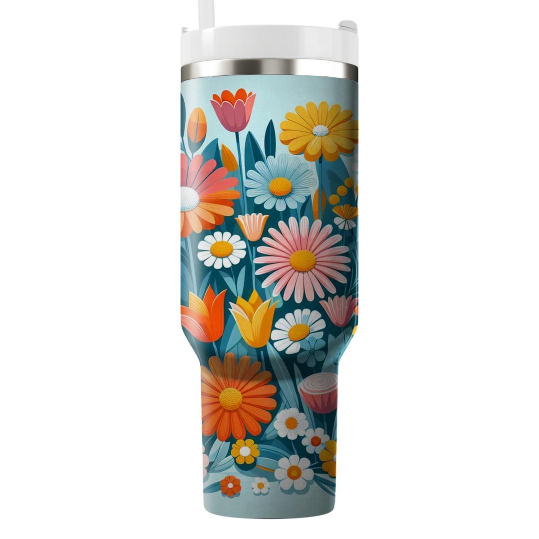 Vibrant Garden Festival  Personalized Tumblers