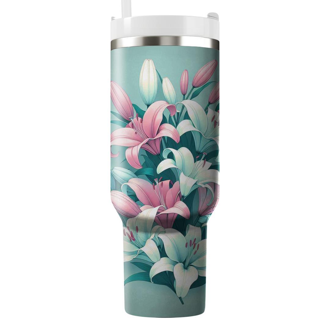 Ethereal Lily Whispers  Decorative Tumblers