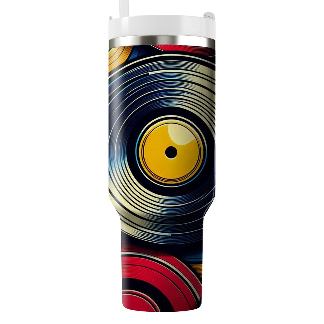 Colorful Vinyl Records  Tumbler Cups