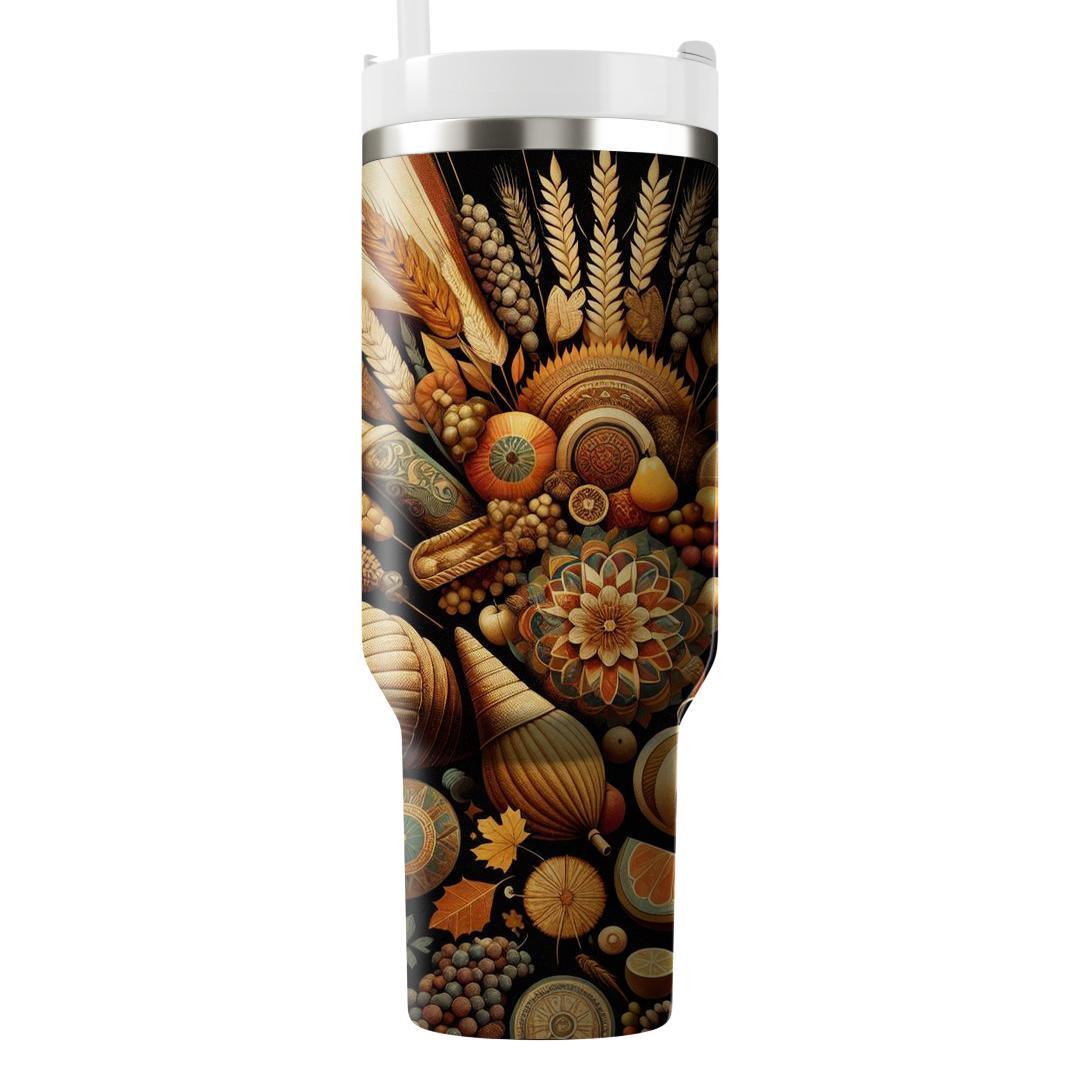 Fusion Festivities - Global Harvest  Tumblers With Lids