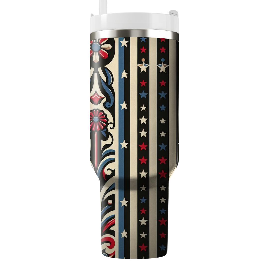 Vintage Circus Stripes  Tumblers For Gifts