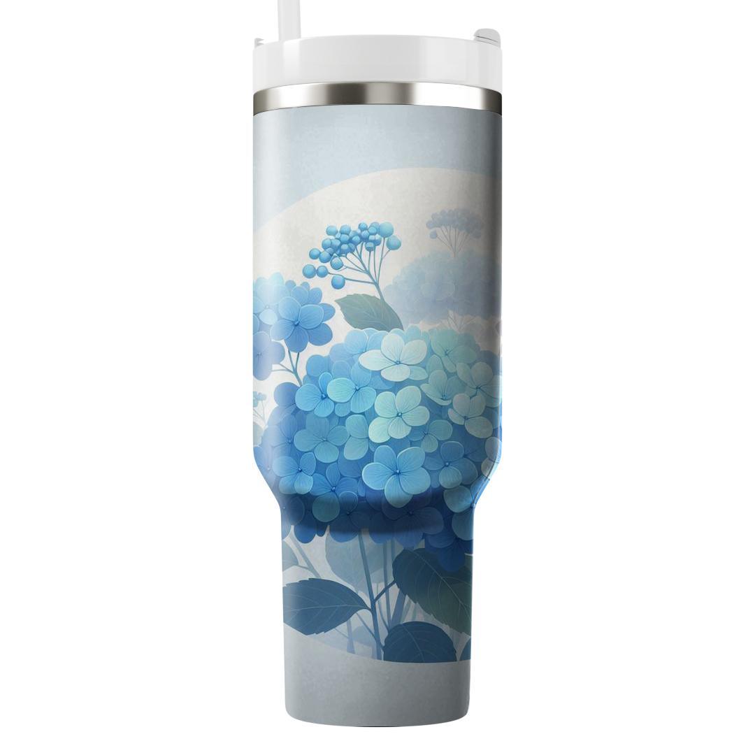 Dreamy Blue Hydrangea  Unique Tumblers