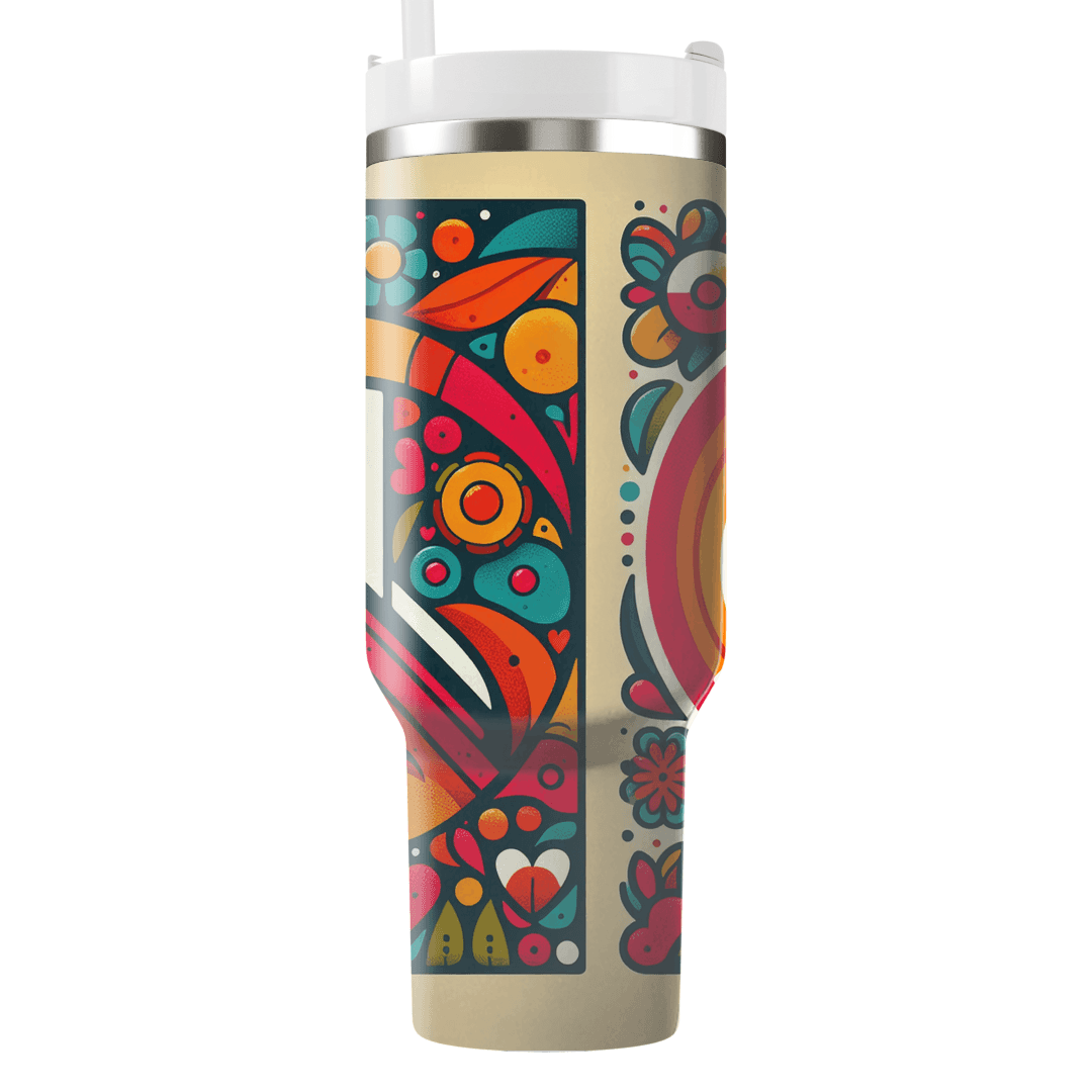 Funky Peace Signs  Custom Tumblers