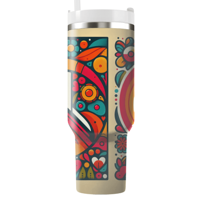 Funky Peace Signs  Custom Tumblers