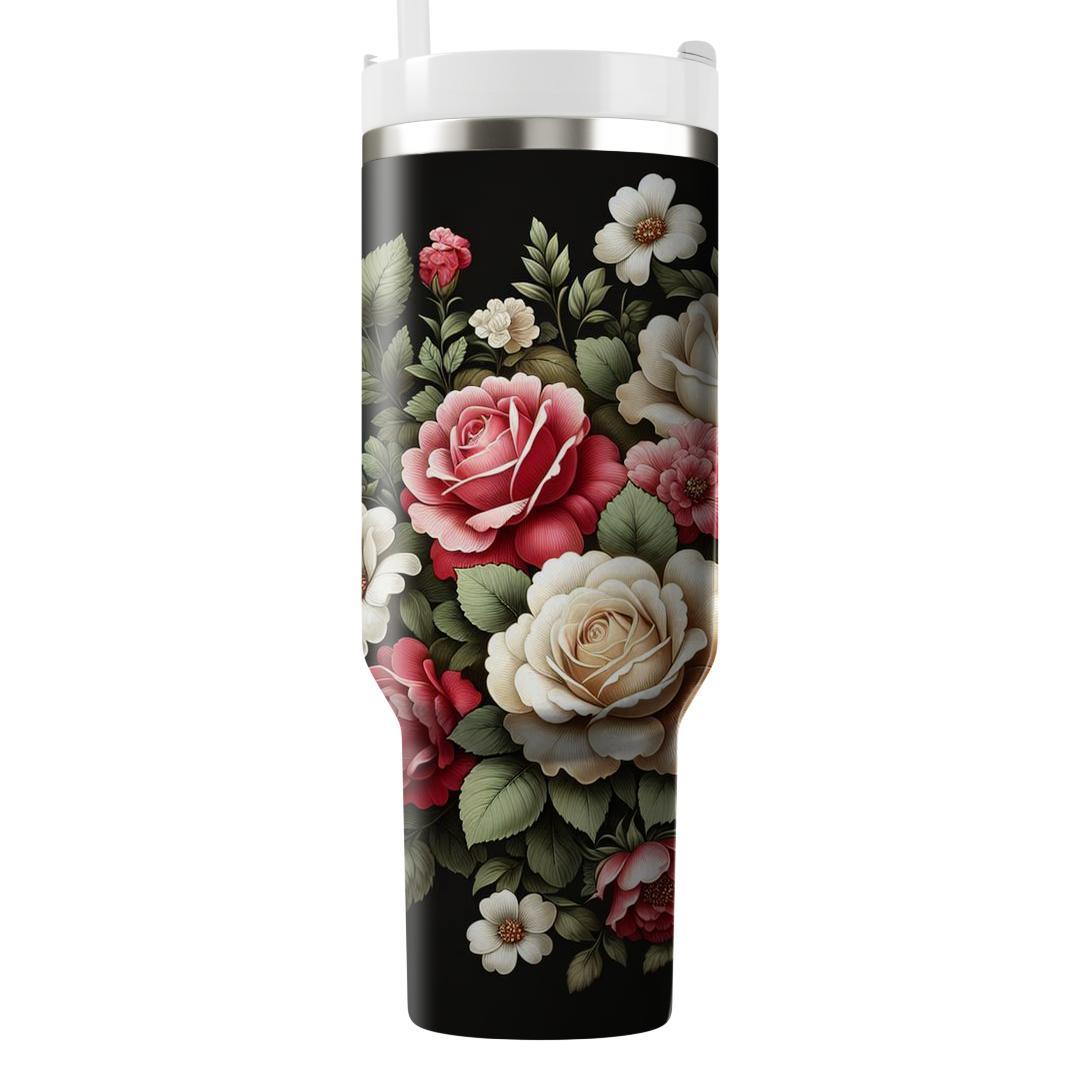 Rose Bouquet Elegance  Tumbler Cups