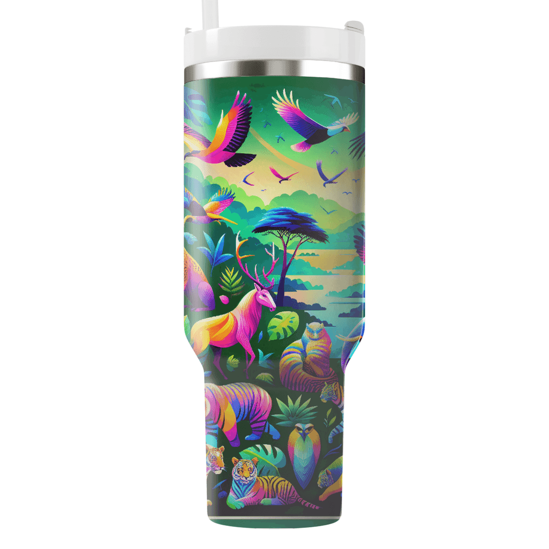 Neon Safari  Tumblers With Lids