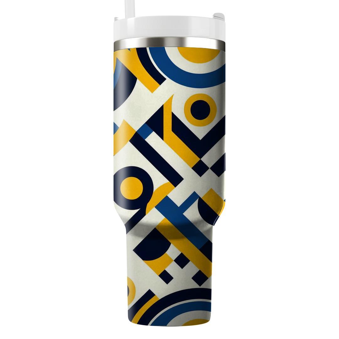 Rhombus And Circle Harmony  Decorative Tumblers