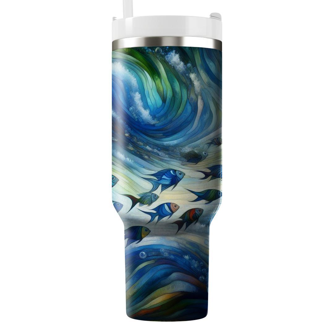 Kaleidoscope Fish  Travel Tumblers