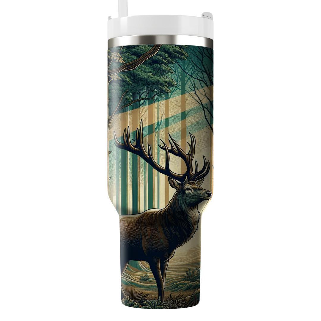 Majestic Stag Woodland  Personalized Tumblers