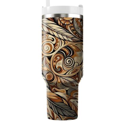 Peaceful Autumn - Native American Heritage Month  Tumblers With Lids