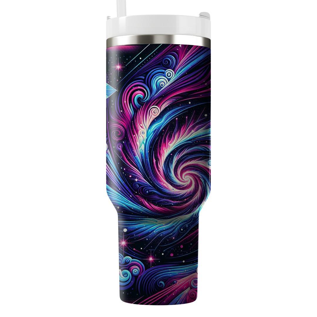 Cosmic Neon Burst  Unique Tumblers
