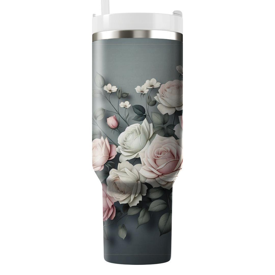 Serenity Rose Bouquet  Insulated Tumblers