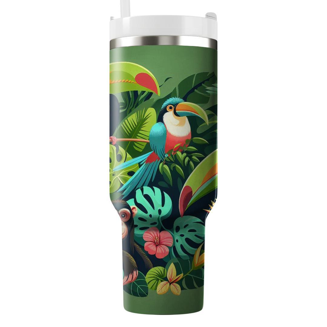 Funky Jungle Safari  Travel Tumblers