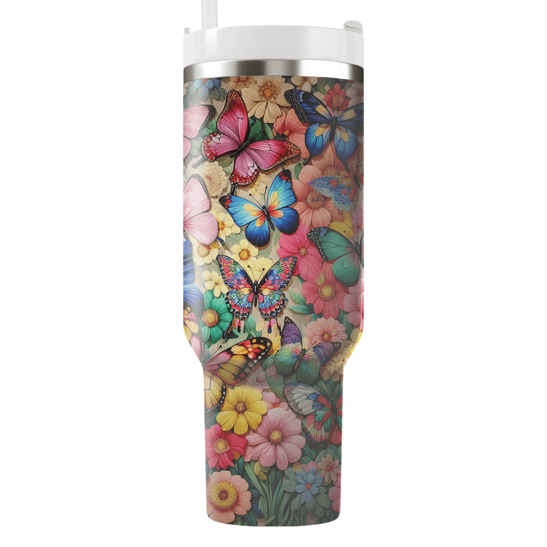 Colorful Butterfly Bliss  Tumblers With Lids