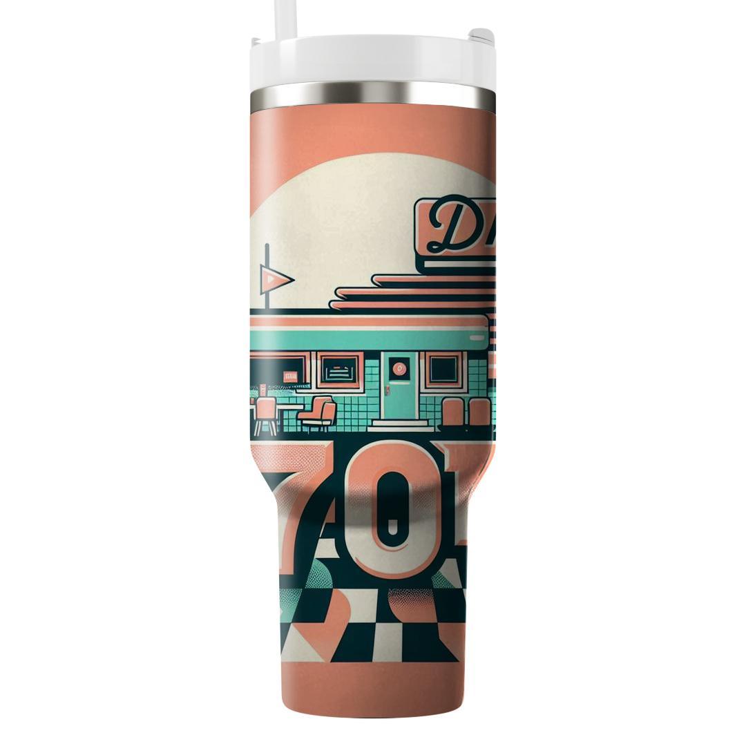 Retro Diner Dreamscape  Travel Tumblers