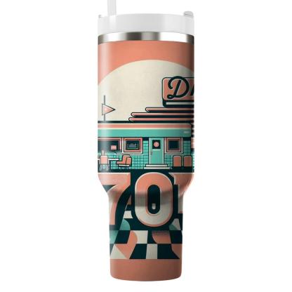 Retro Diner Dreamscape  Travel Tumblers