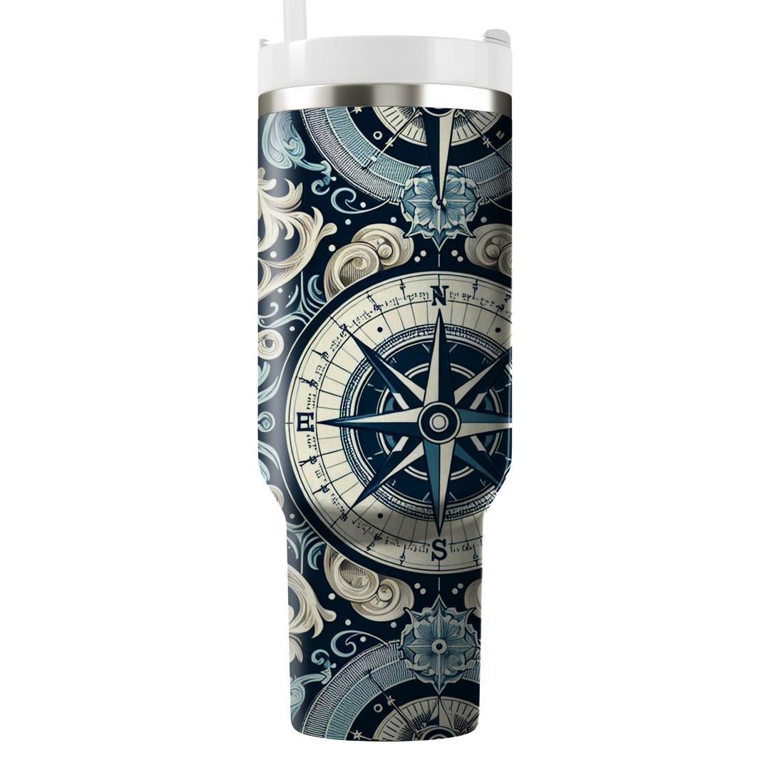 Nautical Compass Chart  Custom Tumblers