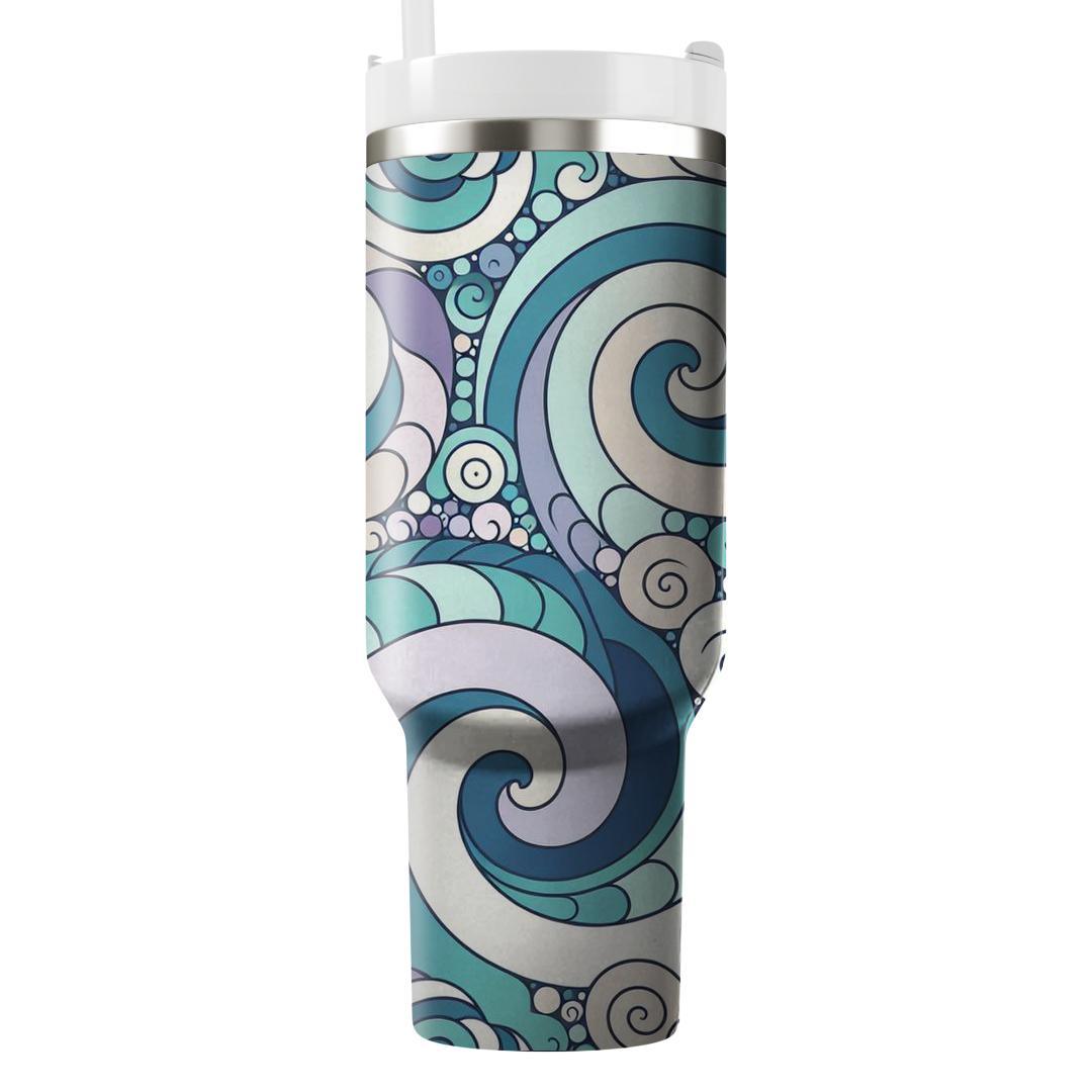 Harmonious Spiral Design  Travel Tumblers