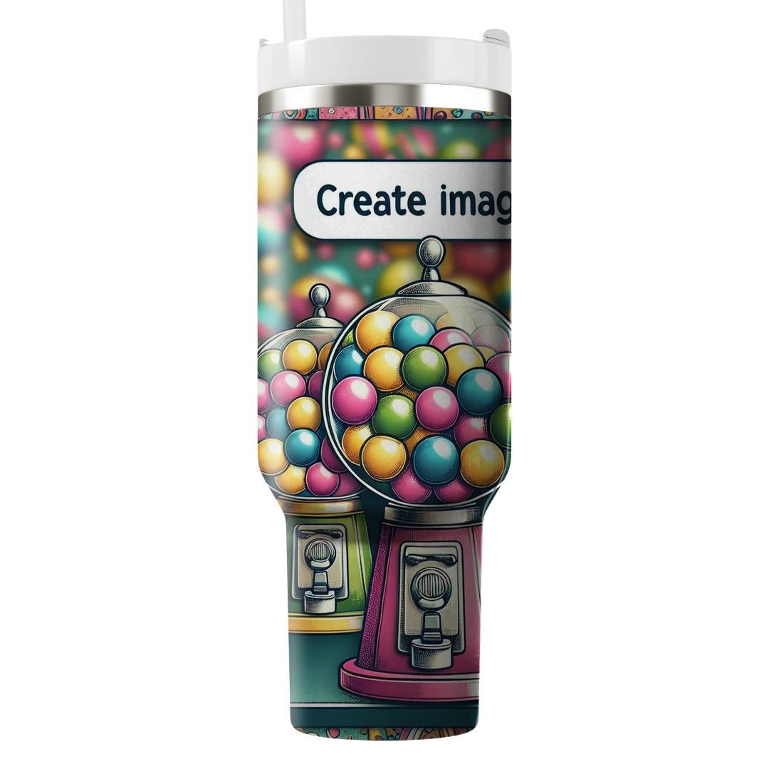 Groovy Gumball Machine  Personalized Tumblers