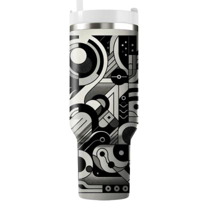 Abstract Monochrome Mirage  Tumblers For Gifts