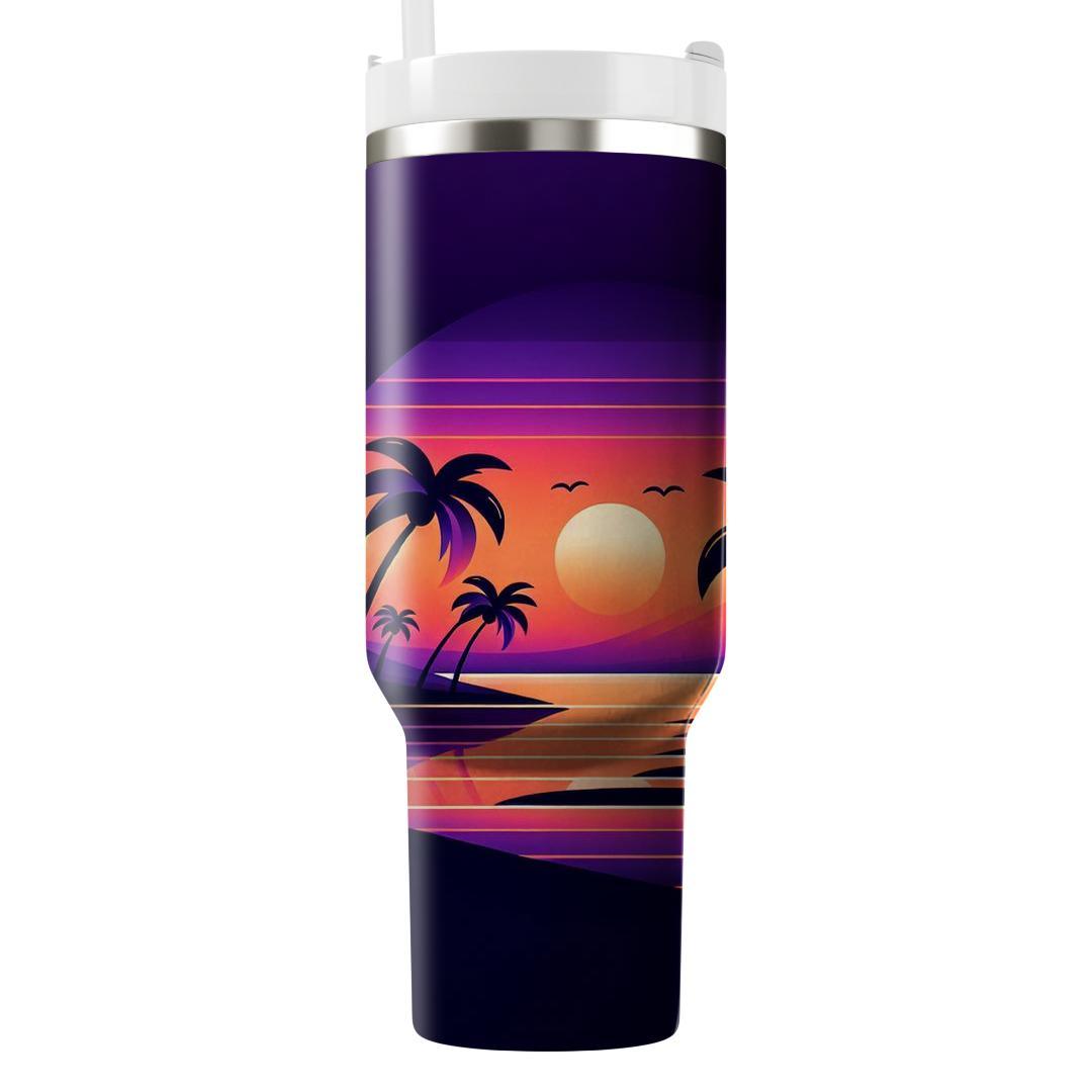 Summer Paradise Sunset  Decorative Tumblers
