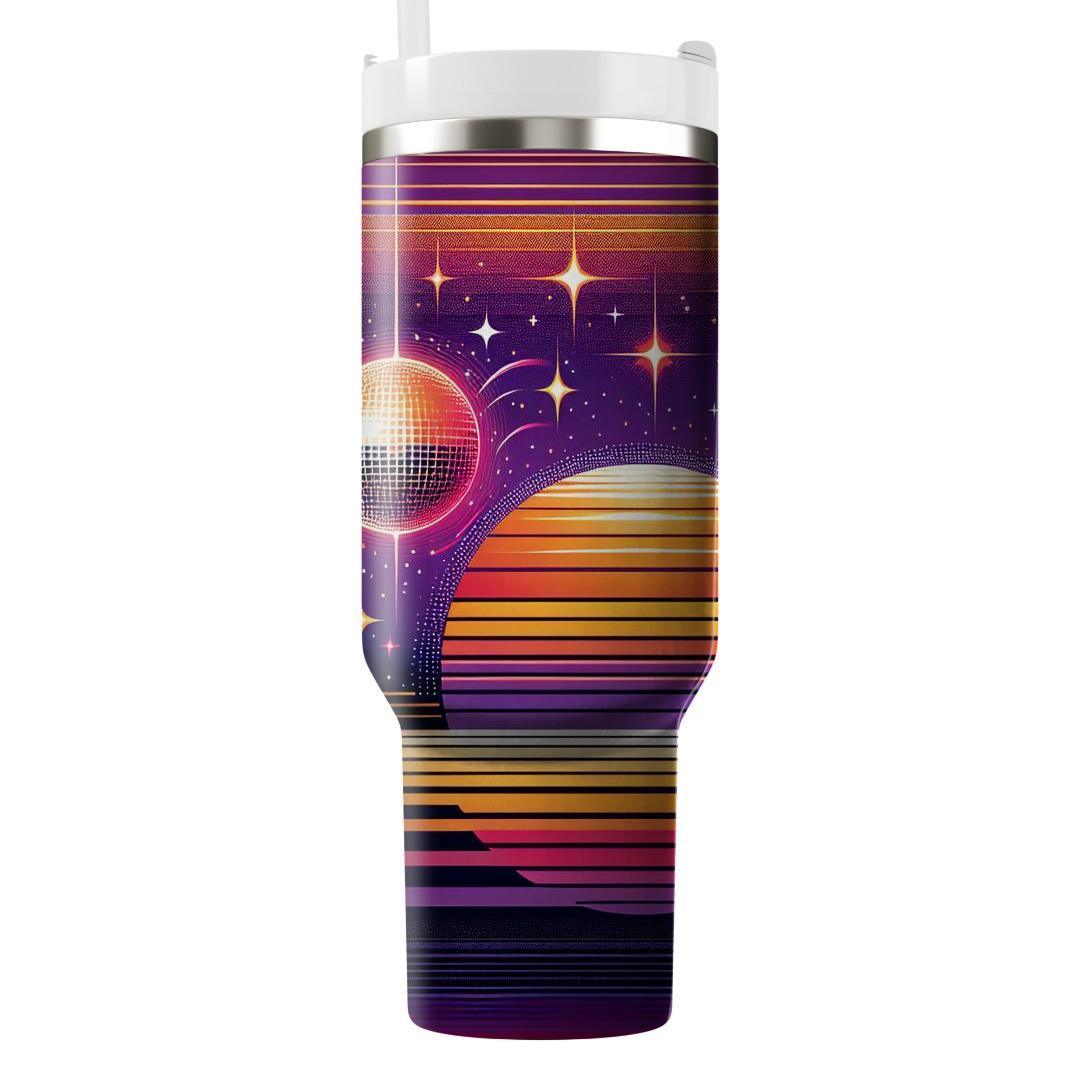 Disco Sunset Glow  Travel Tumblers