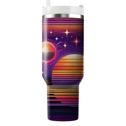 Disco Sunset Glow  Travel Tumblers