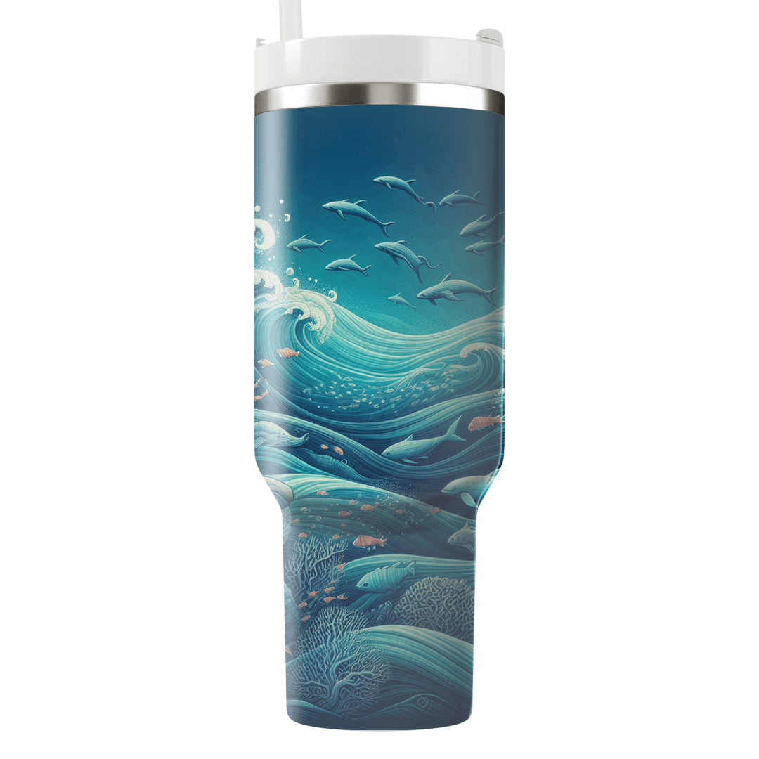 Cerulean Harmony - World Ocean Day  Decorative Tumblers