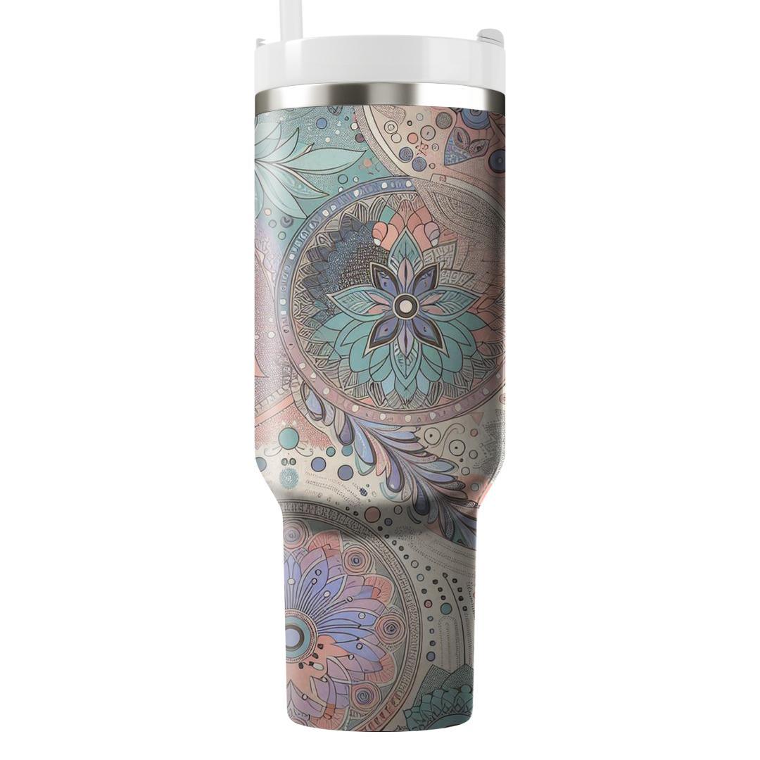 Chic Retro Floral  Tumbler Cups