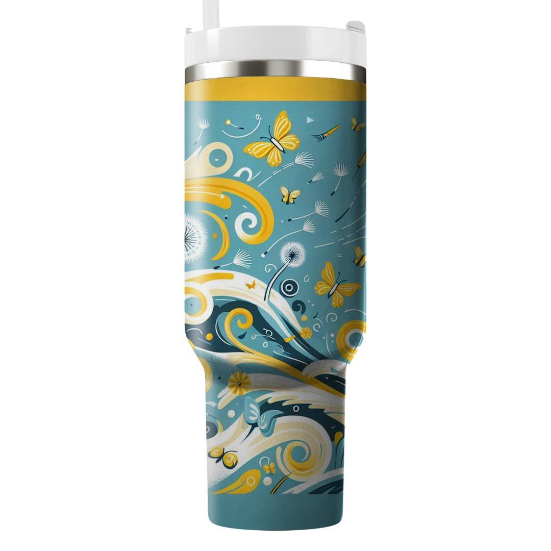 Summer Breeze Whimsy  Travel Tumblers
