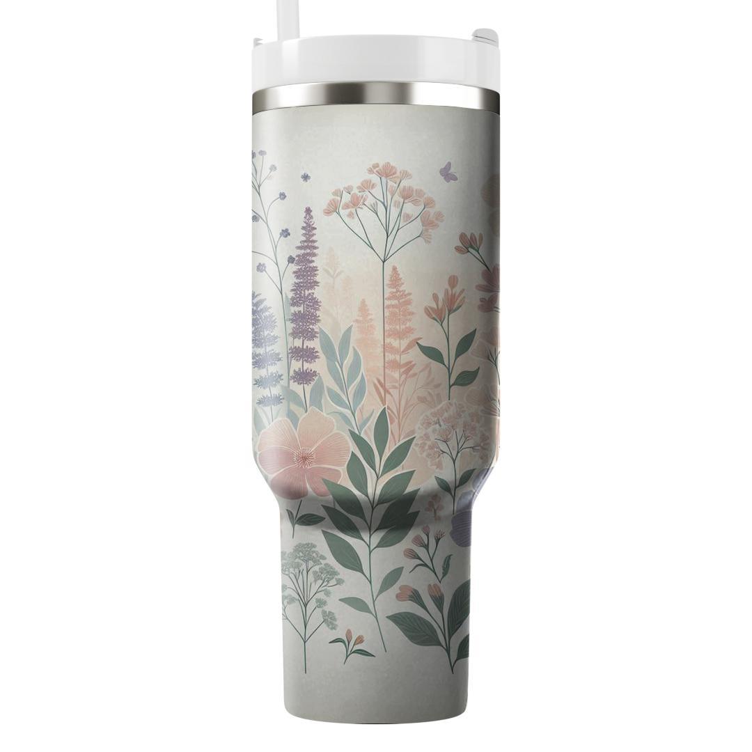 Dreamy Watercolor Flowers  Tumbler Cups