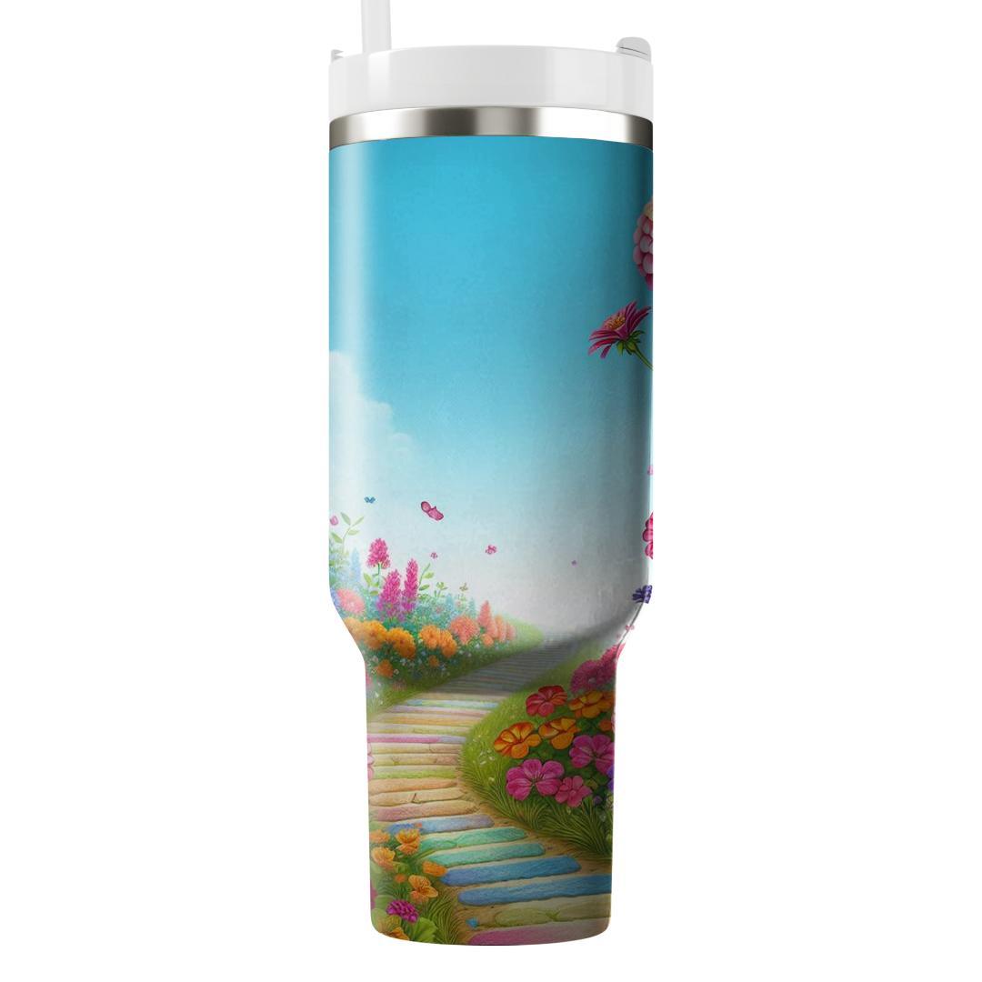 Radiant Blooming Path  Tumblers For Gifts