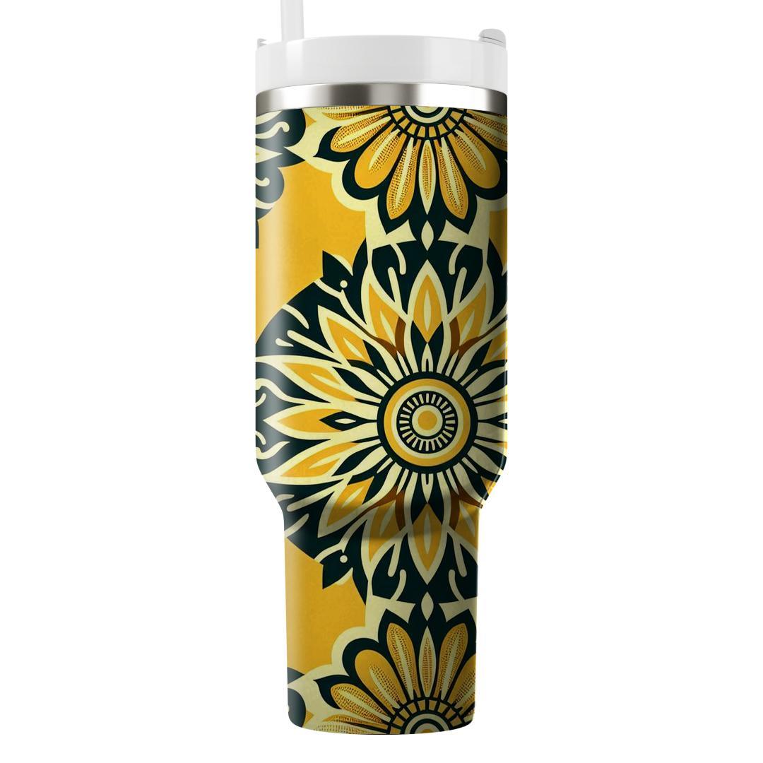 Sunny Burst In Golden Yellow  Tumblers For Gifts