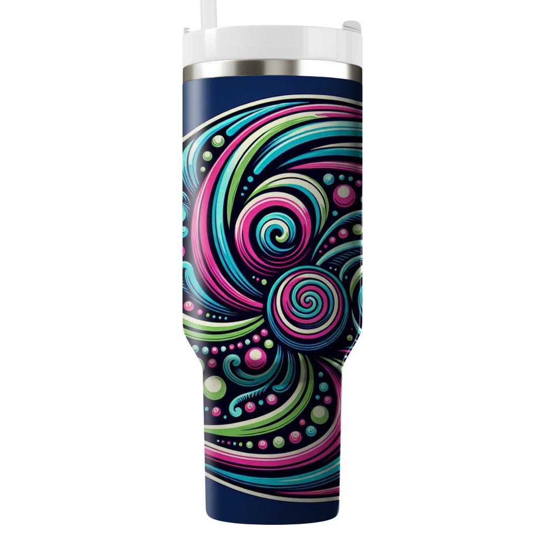 Trippy Spiral Dreams  Tumblers With Lids
