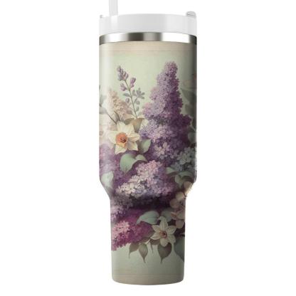 Timeless Vintage Floral  Tumbler Cups