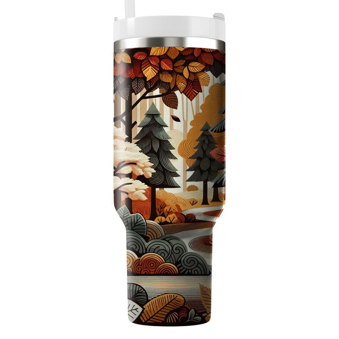 Autumn Forest Wanderlust  Travel Tumblers