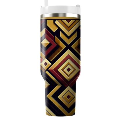 Layered Geometric Squares  Tumblers For Gifts