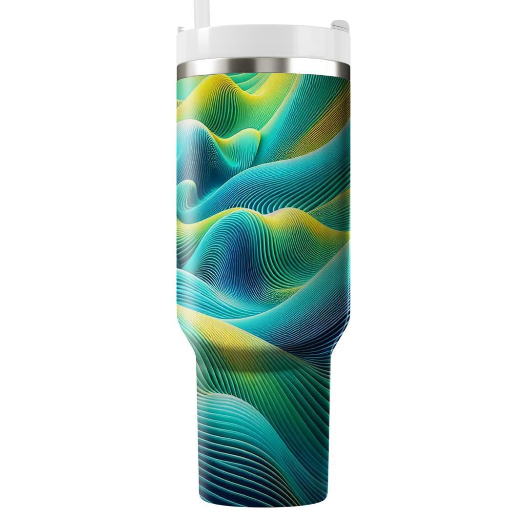 Radical Wave Pattern  Tumbler Cups