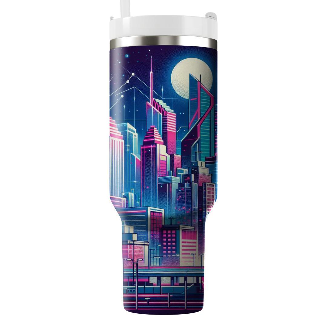 Cyber City Lights  Tumbler Cups