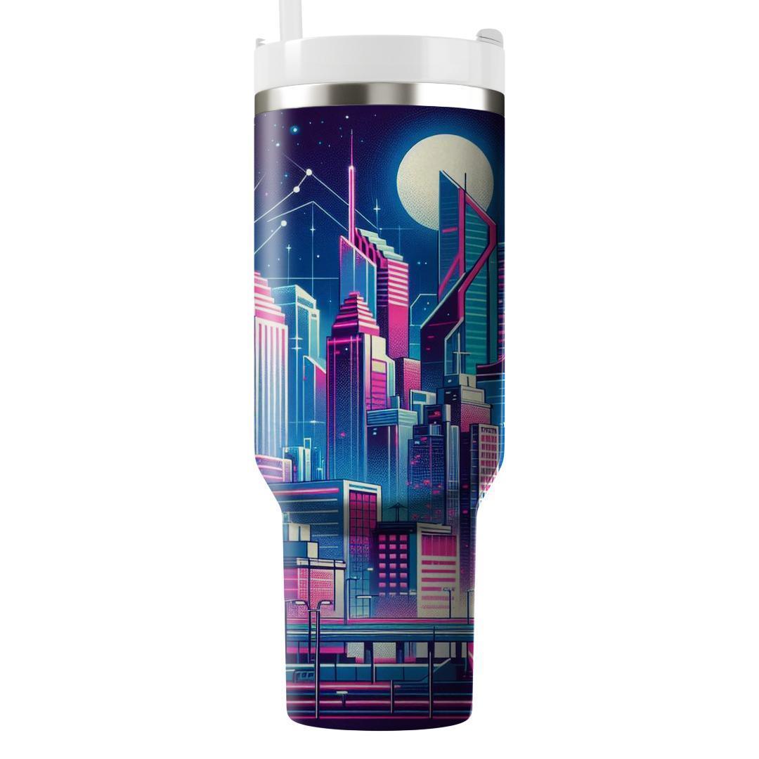 Cyber City Lights  Tumbler Cups