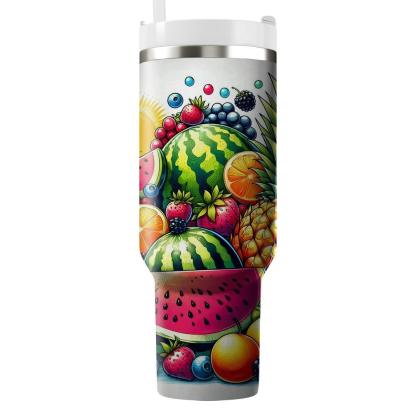 Refreshing Summer Fruit  Travel Tumblers